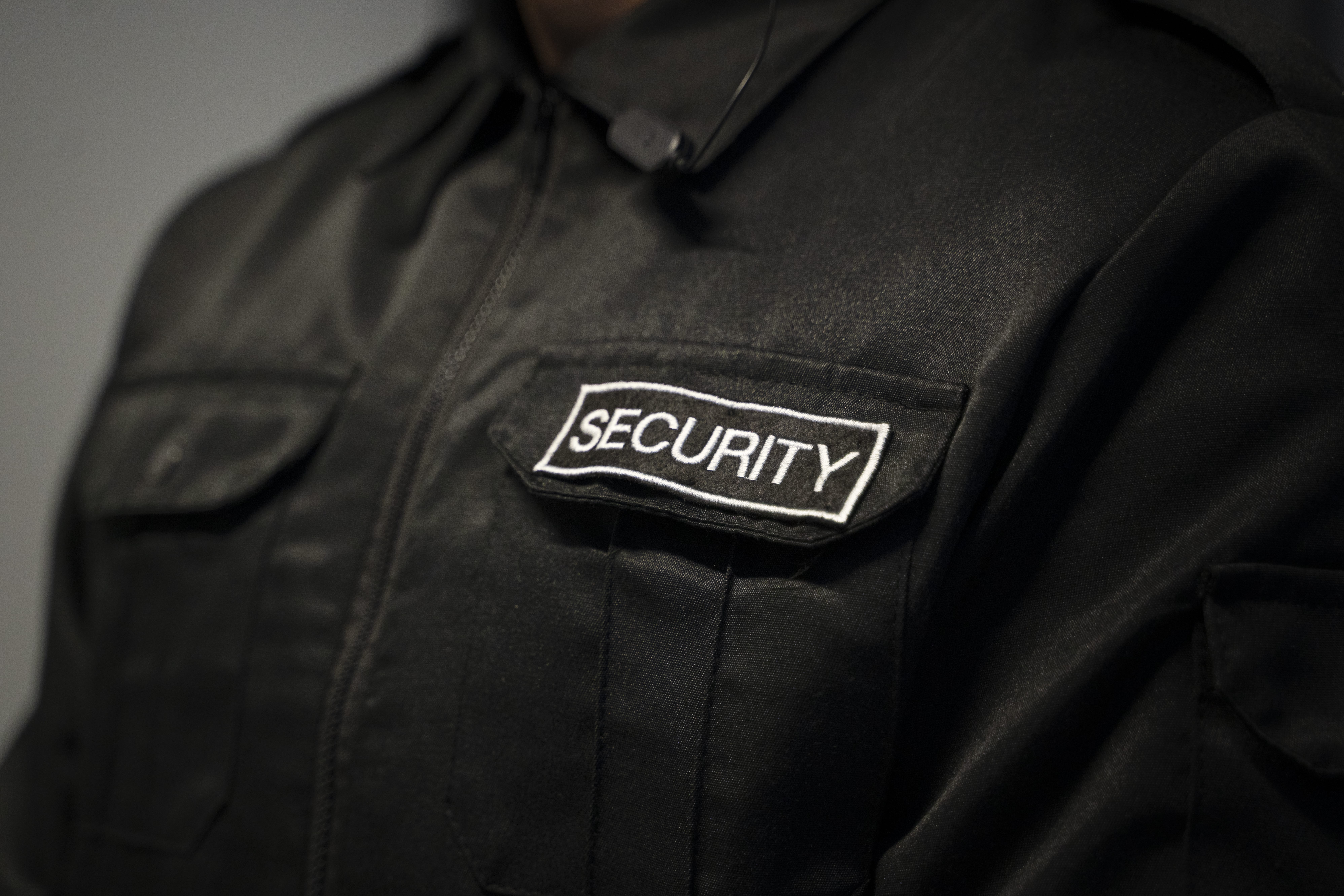 Security Guard Uniform gestickt
